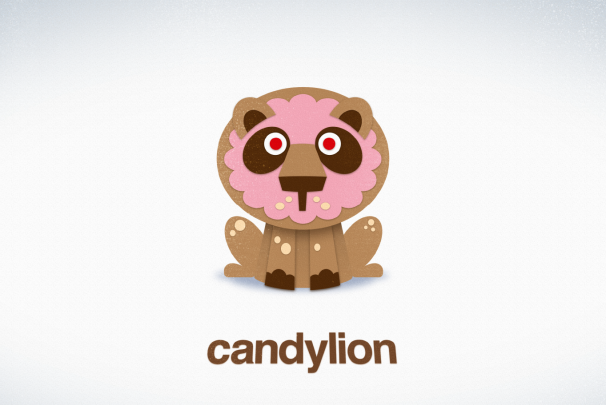 Image of Candylion - a pink cartoon lion