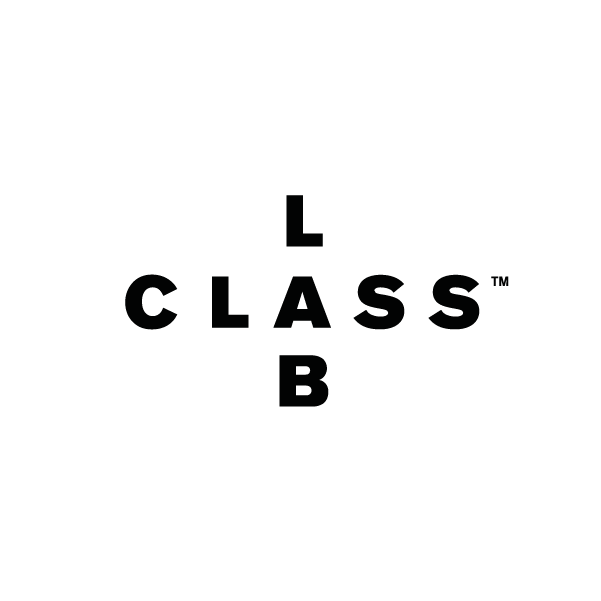 Lab Class logo - white background and black text 