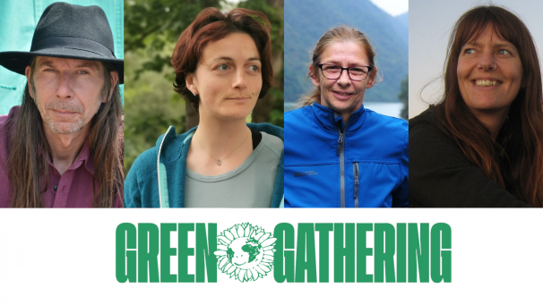 Green Gathering logo and team composite