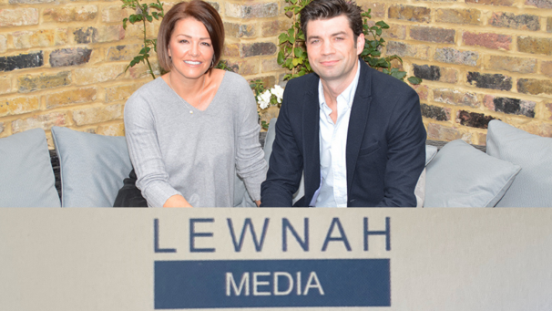 Lewnah Logo and team shot composite